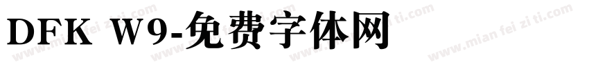 DFK W9字体转换